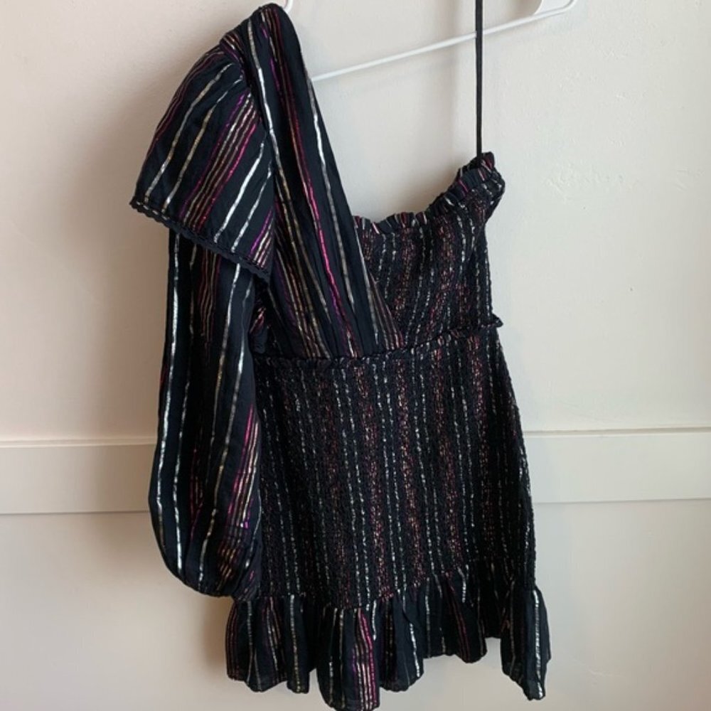 NWOT Farm Rio Lurex Stripes Mini Dress - Picture 6 of 12